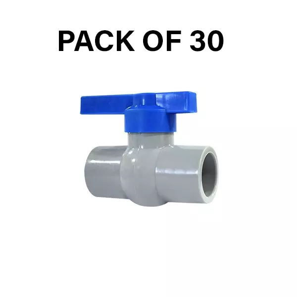 NeoSeal Agriculture Rigid Ball Valves Gold Star Plus+ Plain (1 1/4 inch) 40 mm (Pack of 30)