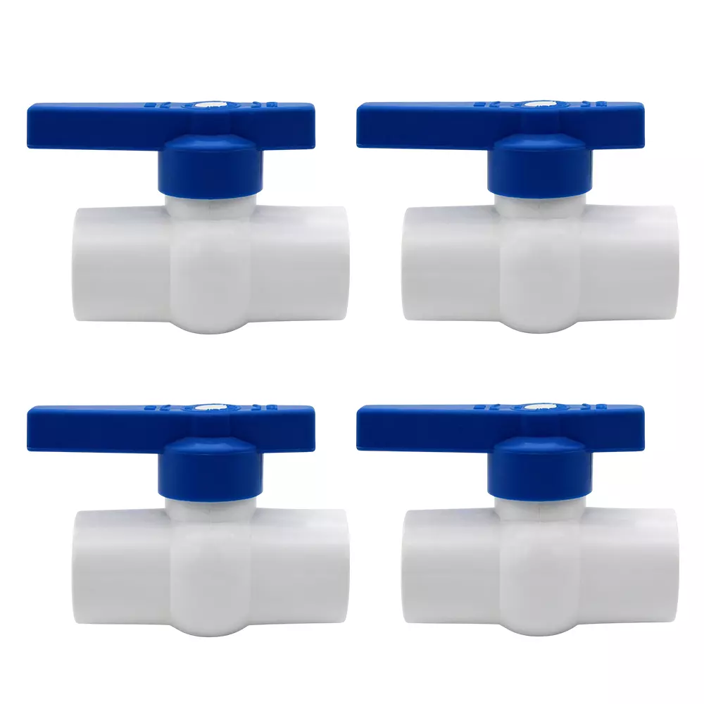 NeoSeal UPVC Ball Valves Gold Star Lh Box (3 inch) 75 mm Utility Thick Long Handle 2 Sides (Pack of 4)