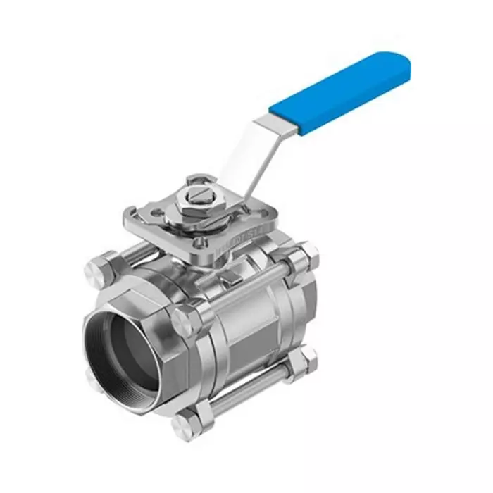 Festo Stainless Steel Ball Valve, Ball Valve, Flanged, 50 mm, 63 bar Operating Pressure, VZBE-2-WA-63-T-2-F0507-M-V15V15