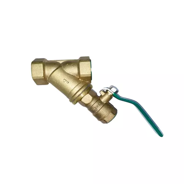 DRP Y Type Strainer With Ball Valve 2.55 inch (65 mm) Brass Screwed