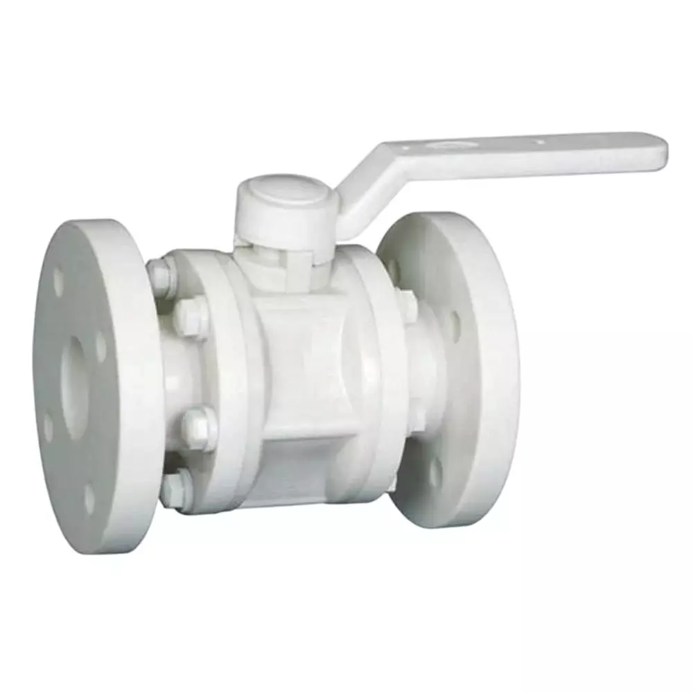 Valson Three Piece Extra Hevavy Duty Ball Valve 101.6 mm (4 inch) Polypropylene Flanged