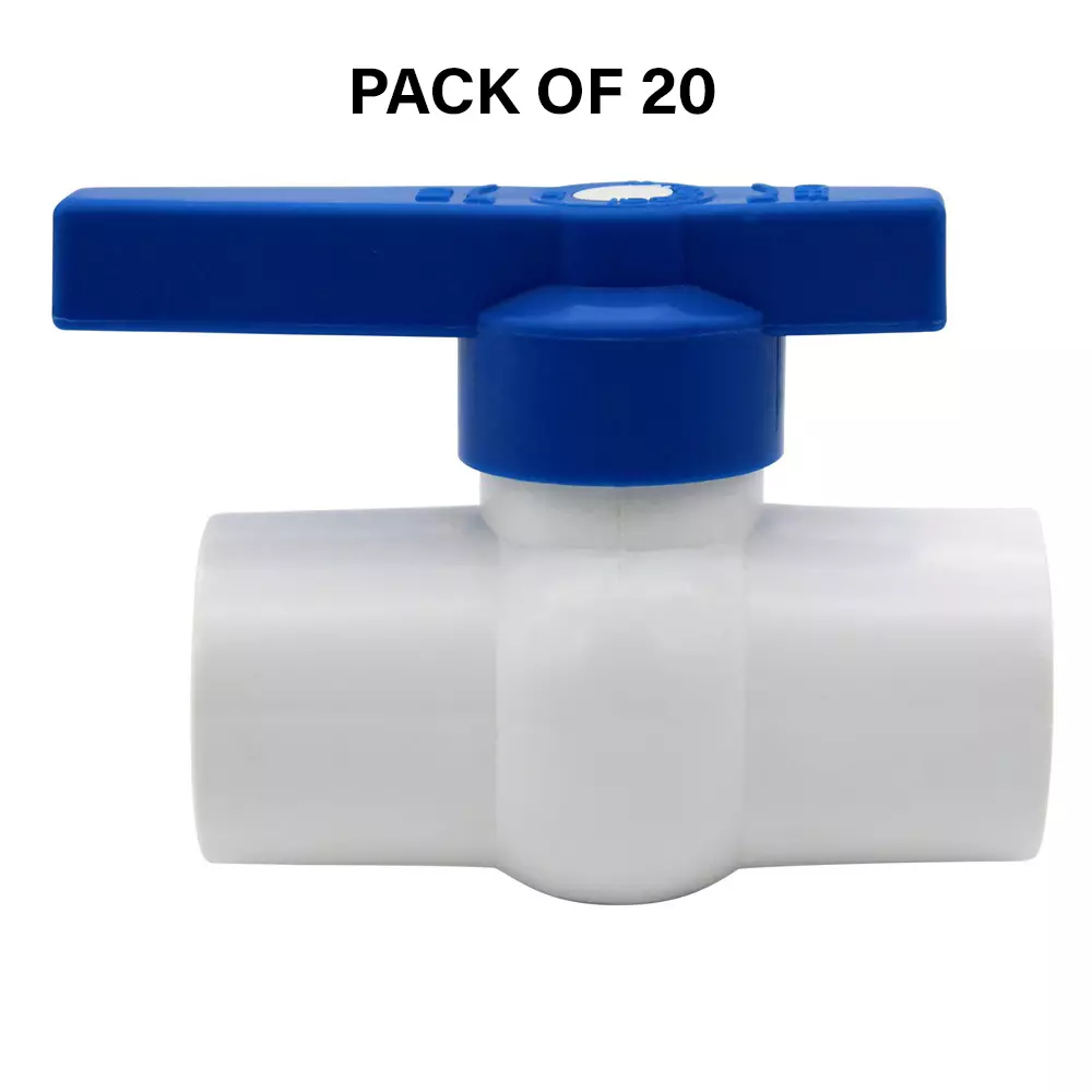 NeoSeal UPVC Ball Valves Gold Star Lh Box (1 1/4 inch) 32 mm (Pack of 20)