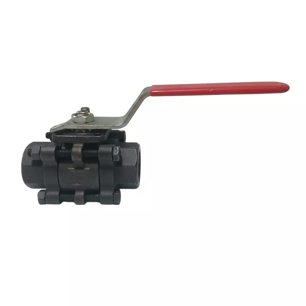Quickair Ball Valve With Lever & ISO Pad Mounting 1 1/4 inch (31.75 mm) Carbon Steel - BSP/SE/SW, A800RB-32-16-02-01-01-00-00