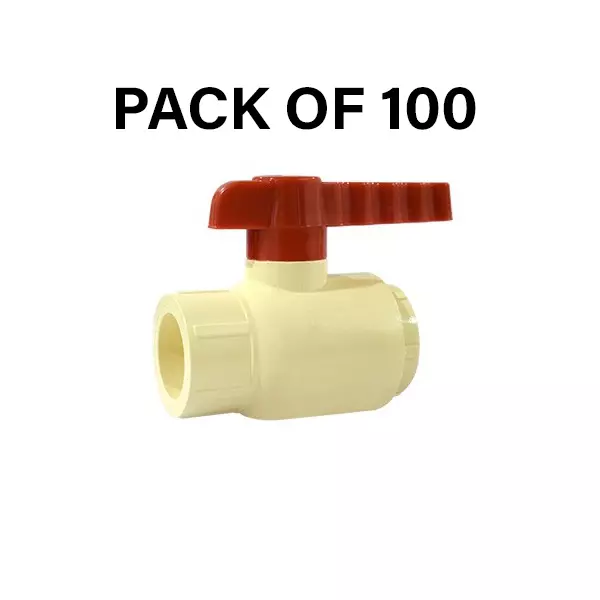 NeoSeal CPVC Ball Valves Gold Star Plus+ Lh Pouch (1/2 inch) 15 mm (Pack of 100)