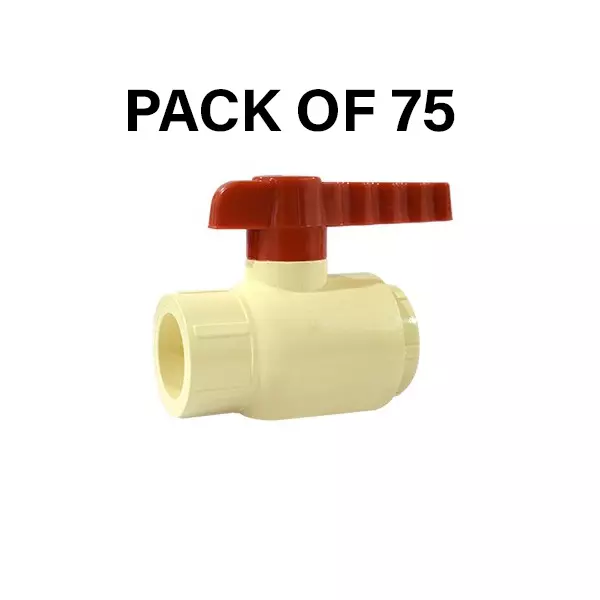 NeoSeal CPVC Ball Valves Gold Star Plus+ Lh Pouch (3/4 inch) 20 mm (Pack of 75)
