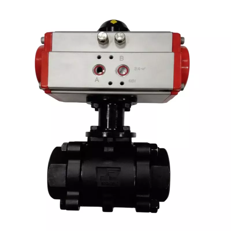 Quickair Ball Valve With Pneumatic Double Acting Actuator 1 1/2 inch (38.1 mm) Stainless Steel 304 CF8 - BSP/SE/SW