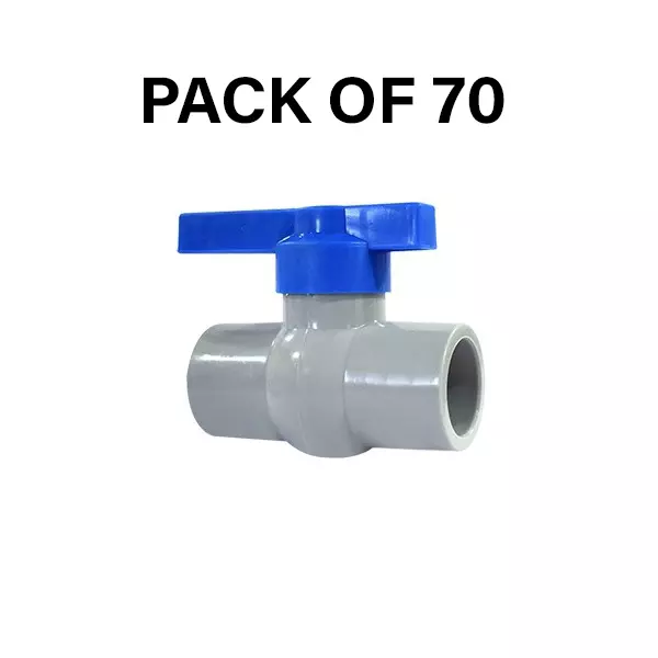 NeoSeal Agriculture Rigid Ball Valves Gold Star Plus+ Plain (3/4 inch) 25 mm (Pack of 70)