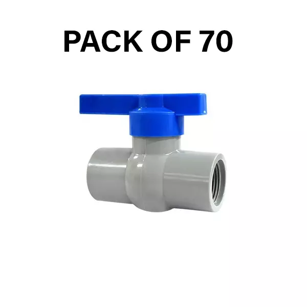 NeoSeal Agriculture Rigid Ball Valves Gold Star Plus+ Threaded (3/4 inch) 25 mm (Pack of 70)