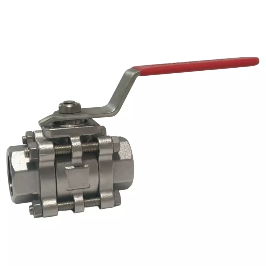 Quickair Ball Valve With Lever & ISO Pad Mounting A - 300# ISO Series, Stainless Steel 316 (CF8M) - BSP/SE/SW, Screwed End