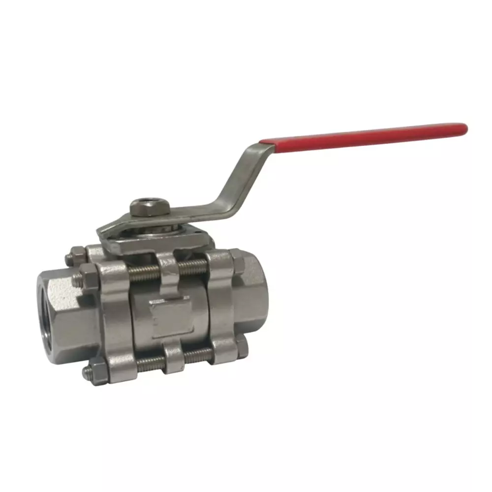 Quickair Ball Valve With Lever & ISO Pad Mounting 1 1/4 inch (31.75 mm) Stainless Steel 304 CF8 - BSP/SE/SW
