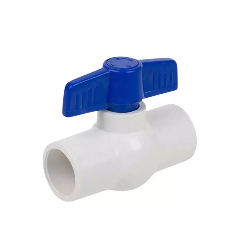 Kamal Agrotech UPVC White & Blue Ball Valve 1/2 inch (12.7 mm)