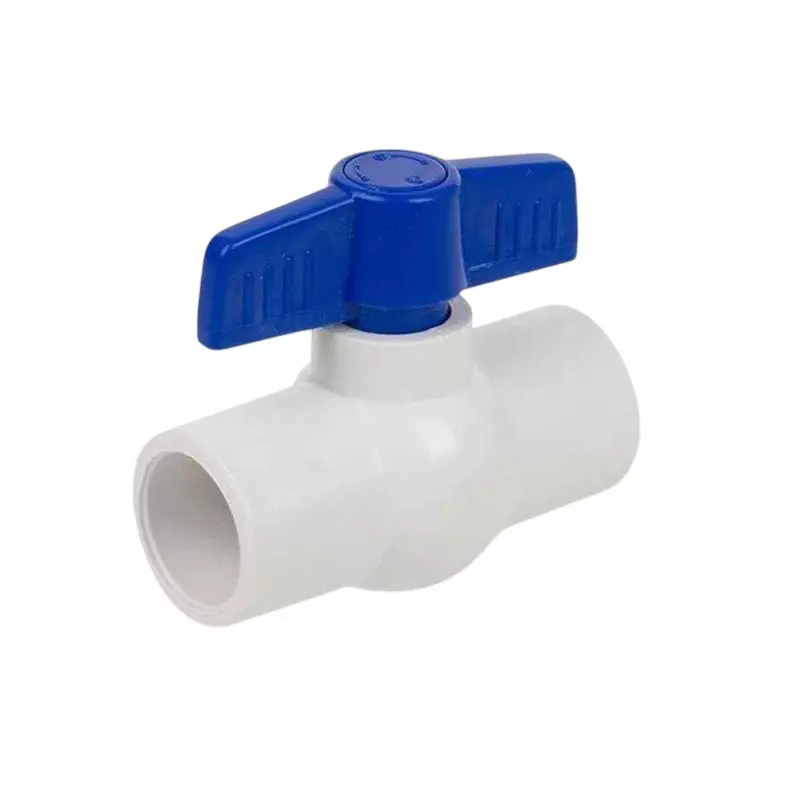 Kamal Agrotech UPVC White & Blue Ball Valve 1 inch (25.4 mm)