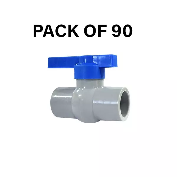 NeoSeal Agriculture Rigid Ball Valves Gold Star Plus+ Plain (1/2 inch) 20 mm (Pack of 90)