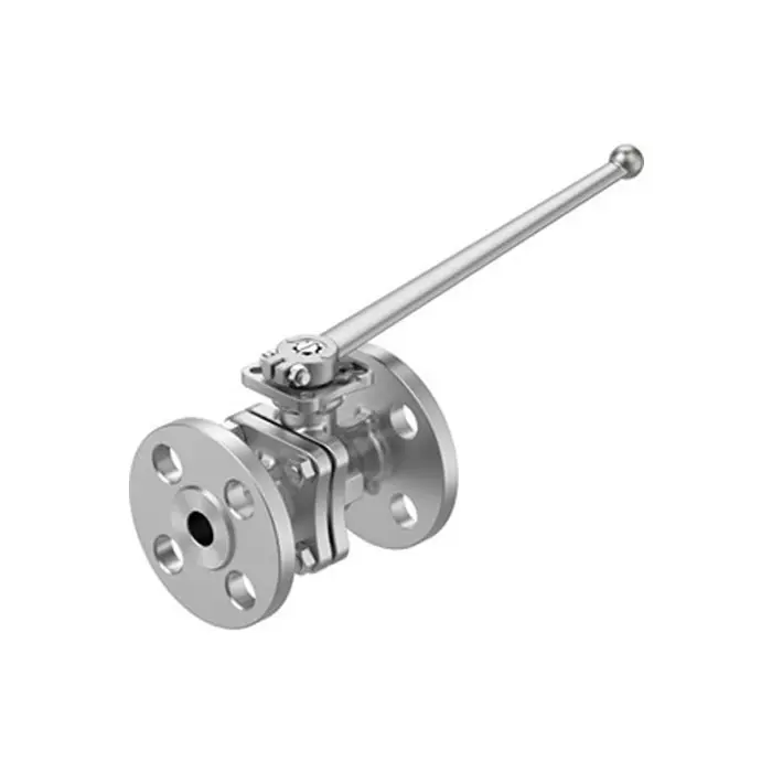 Festo Stainless Steel Ball Valve, Ball Valve, Flanged, 15 mm, 20 bar Operating Pressure, VZBF-1/2-P1-20-D-2-F0304-M-V15V15