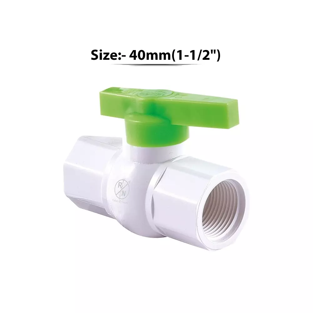 rn-hexagonal-ball-valve-upvc-white-green-heavy-thread-1-12-inch-40-mm-size-for-control-water-air-oil-flow-3760