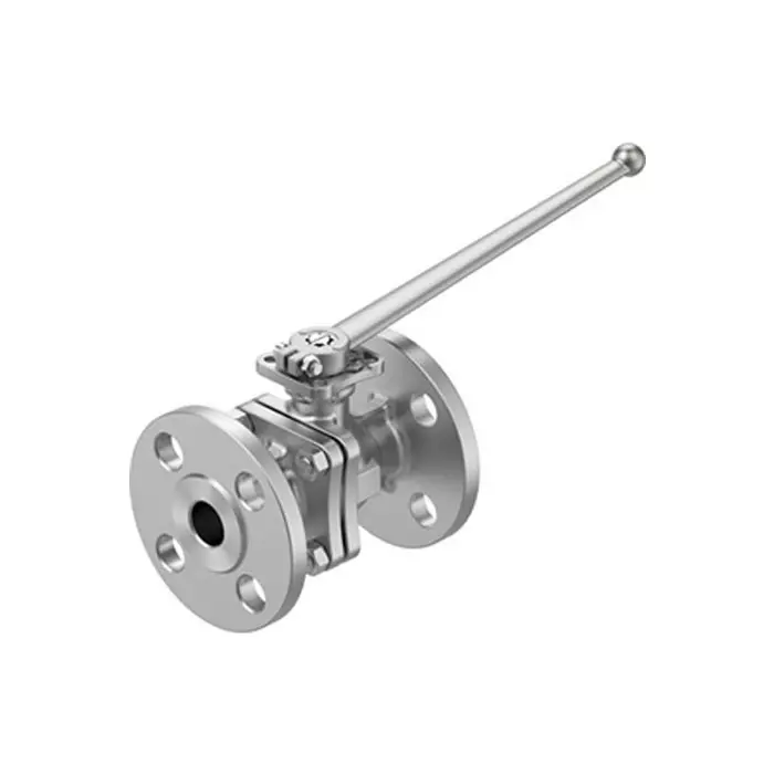 Festo Stainless Steel Ball Valve, Ball Valve, Flanged, 20 mm, 20 bar Operating Pressure, VZBF-3/4-P1-20-D-2-F0304-M-V15V15