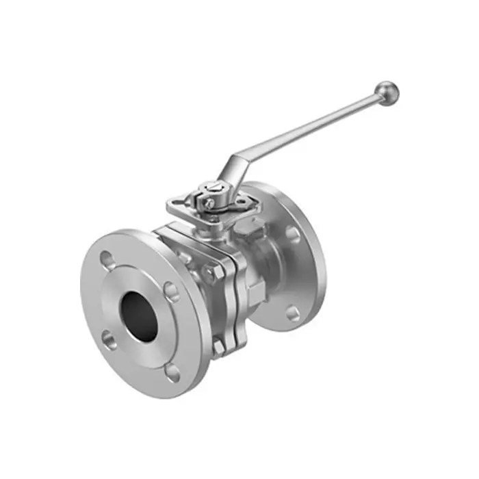 Festo Stainless Steel Ball Valve, Ball Valve, Flanged, 50 mm, 20 bar Operating Pressure, VZBF-2-P1-20-D-2-F0507-M-V15V15