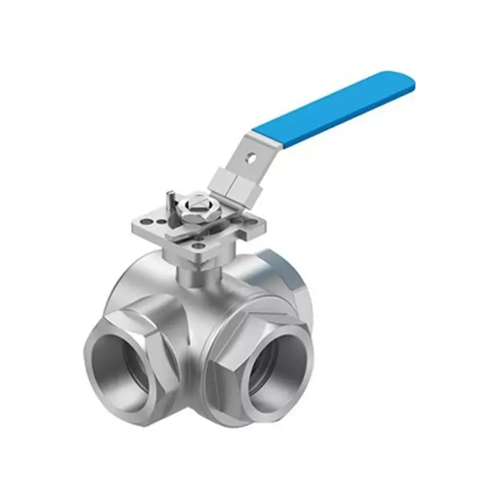 Festo Stainless Steel Ball Valve, Ball Valve, Threaded, NPT 2 NPTin, 38.1 mm, 63 bar Operating Pressure, VZBE-2-T-63-F-3T-F0507-M-V15V15