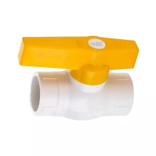 FITVIT Apple Cut Ball Valve UPVC White & Yellow