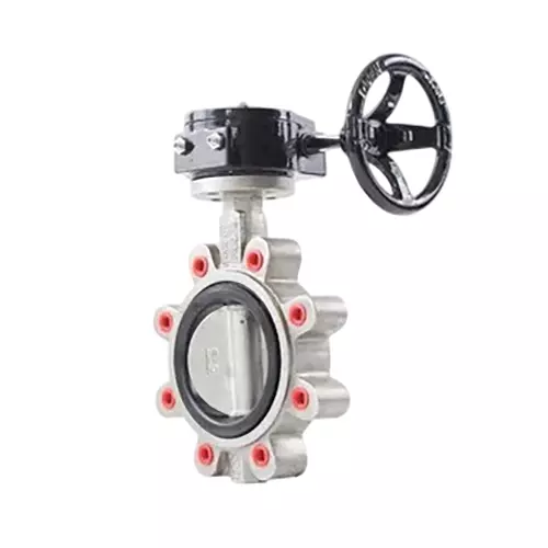 Nalisha Butterfly Valve 15.75 inch (400 mm) Wafer Lug to Suit ANSI B16.5 End, ASTM A 351 Gr. CF8/CF8M Body, CF8 (SS 304) Disc, Gear Operated