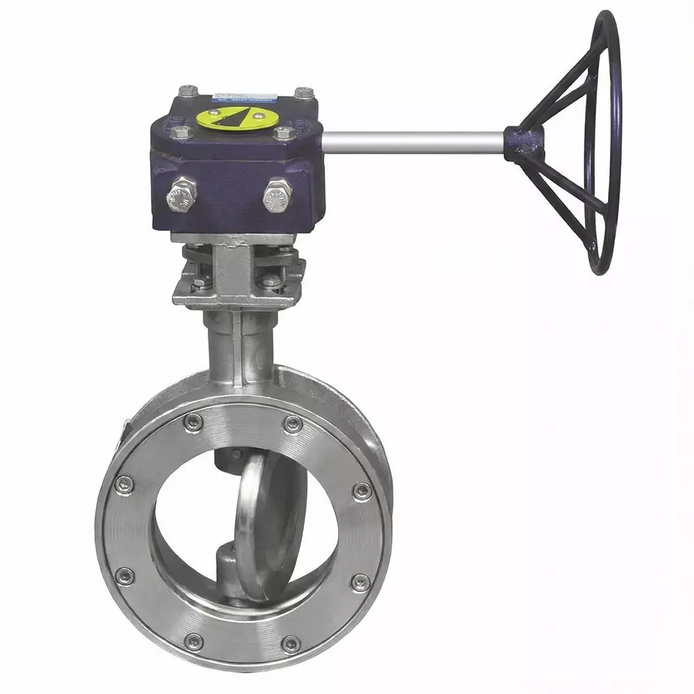 Nalisha Butterfly Valve 15.75 inch (400 mm) Wafer to Suit ANSI B16.5 150# End Connection, ASTM A 351 Gr. CF8 CF8M (SS 316) Disc, Gear Operated