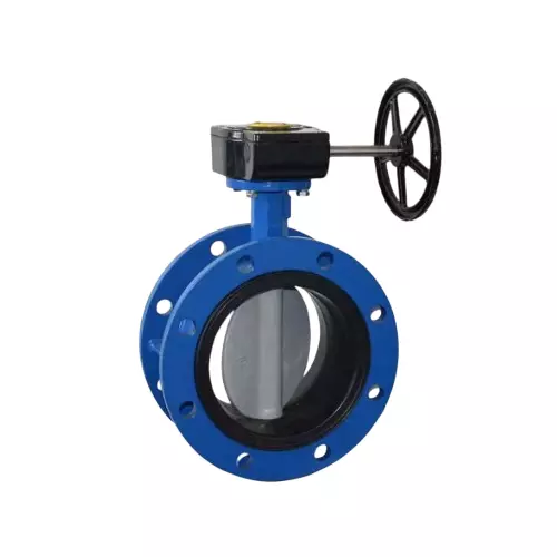 Nalisha Butterfly Valve 21.65 inch (550 mm) Flanged to Suit ANSI B16.5 150# End Connection, ASTM A 216 Gr. WCB CS Disc, Gear Operated