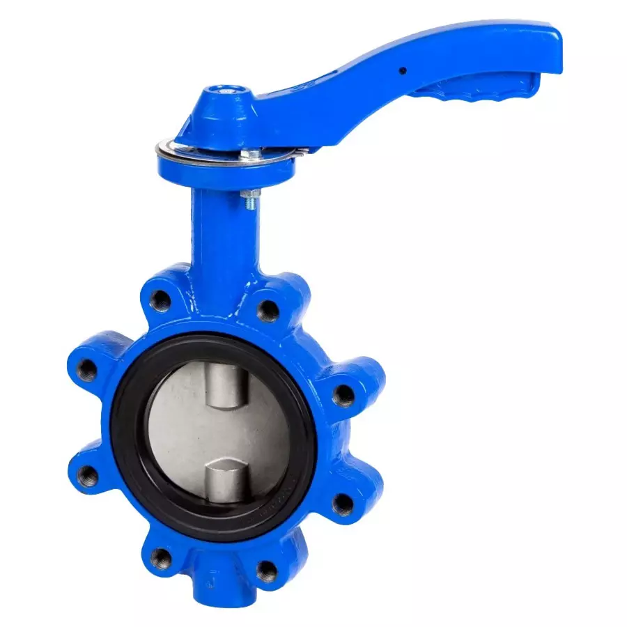 Nalisha Butterfly Valve 11.81 inch (300 mm) Wafer Lug to Suit ANSI B16.5 End, Cast Iron Body, CF8M (SS 316) Disc, Lever Operated