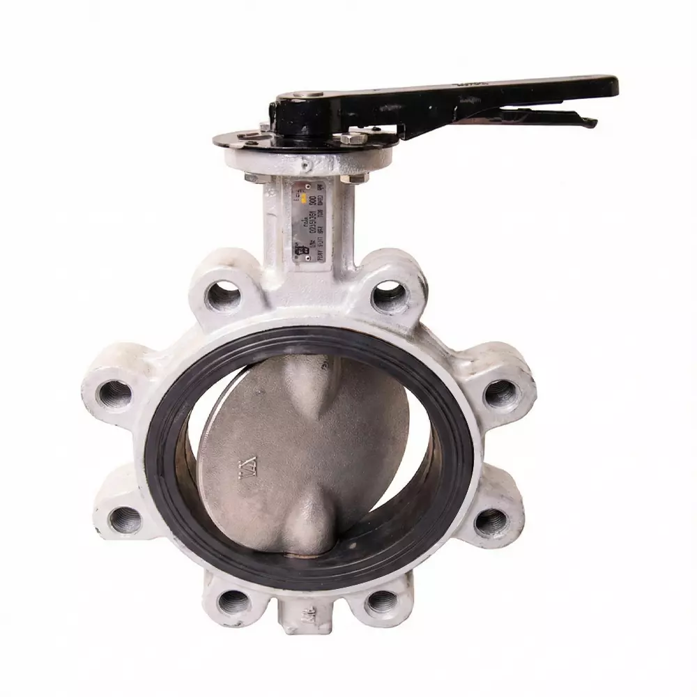 Nalisha Butterfly Valve 2.56 inch (65 mm) Wafer Lug to Suit ANSI B16.5 End, ASTM A 351 Gr. CF8/CF8M Body, CF8M (SS 316) Disc, Lever Operated
