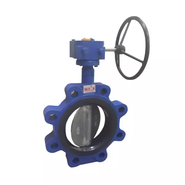 Valson 22 Inch Cast Iron Lug Type Butterfly Valve with SS 304 Disc & Nitrile Seat Gear Operated