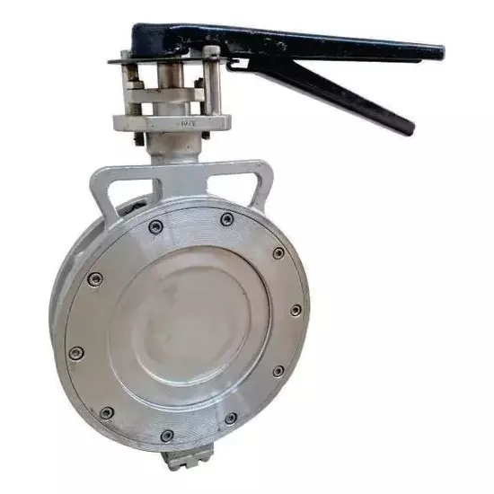 Nalisha Butterfly Valve 5.91 inch (150 mm) Wafer to Suit ANSI B16.5 150# End Connection, ASTM A 216 Gr. WCB CF8 (SS 304) Disc, Lever Operated