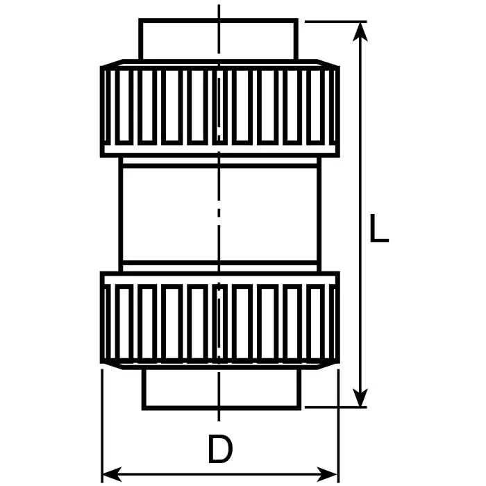 Georg Check Valve Fischer PVC-U Single 2in 16 bar, 161561067