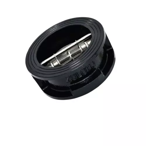 Zoloto 500 mm Check Valve Dual Plate Ductile Iron Wafer Type Connection, 1082A