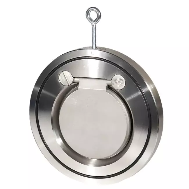 Nalisha Wafer Check Valve 1.97 inch (50 mm) Wafer to Suit ANSI B16.5 150# End Connection, S.S. 304/ASTM A 351 Gr. CF8 SS 304 Disc, Self Operated