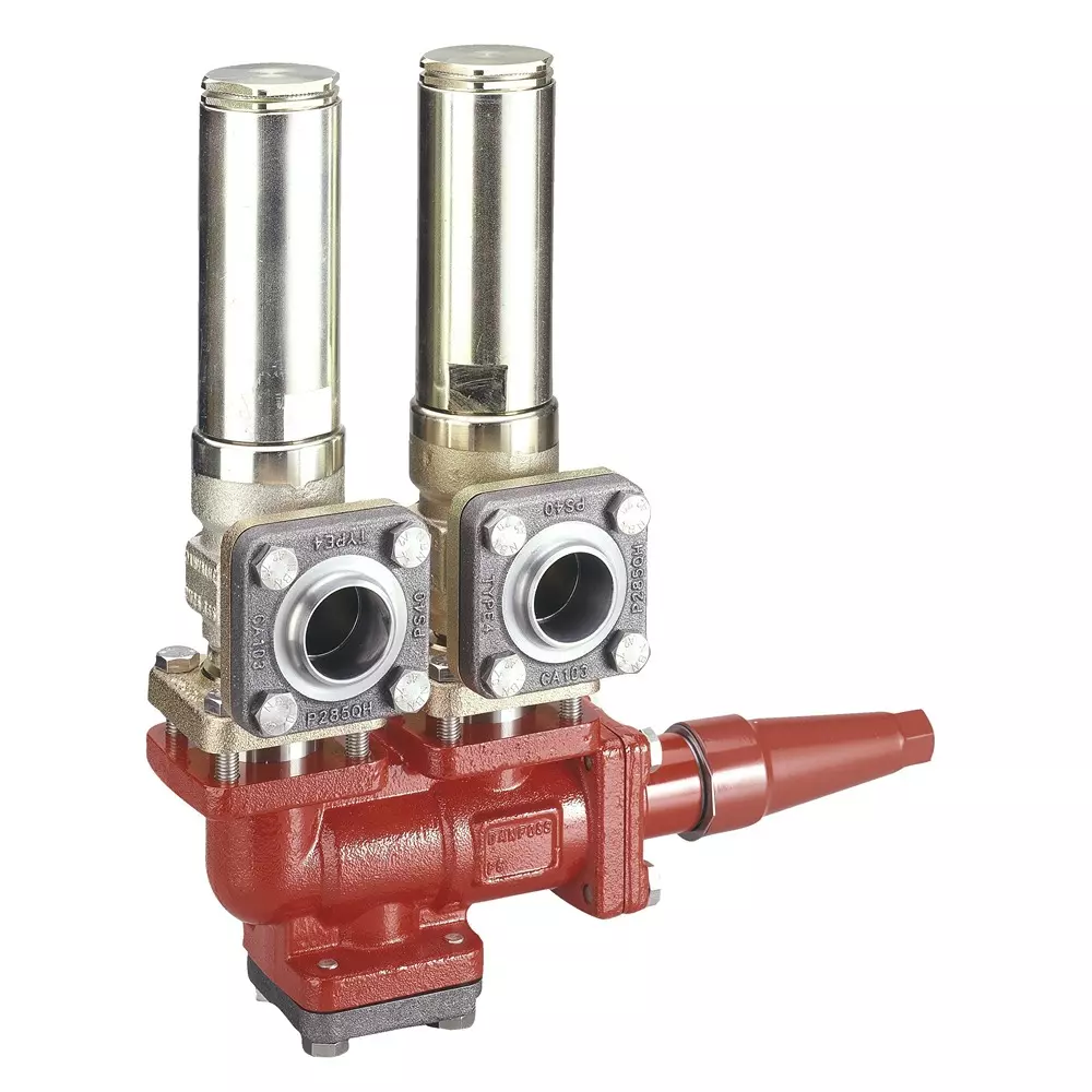 Danfoss Change-Over Valve Threeway Weld Flange Connection 25 mm Connection Size 40 bar, 148F3007