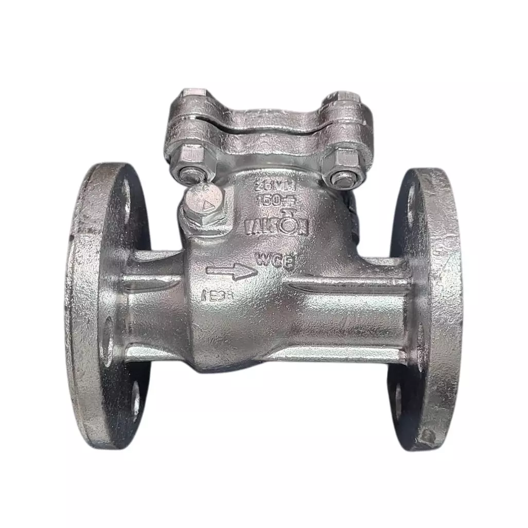 Valson 1 inch, 25.4 inch Swing Check Valve Bolted Bonnet With SS Parts Flanged Silver