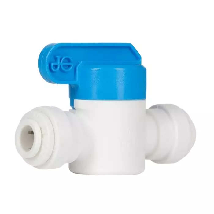 John Guest Plastic 2 Way Ball Valve Push Fitting, PPSV040808W (Pack of 10)