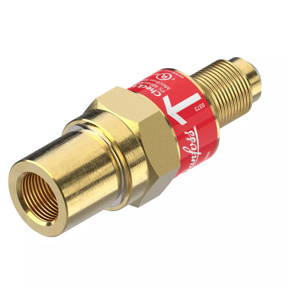 Danfoss Check Valve Straightway Flare Connection 6 mm Connection Size 46 bar, 020-1040
