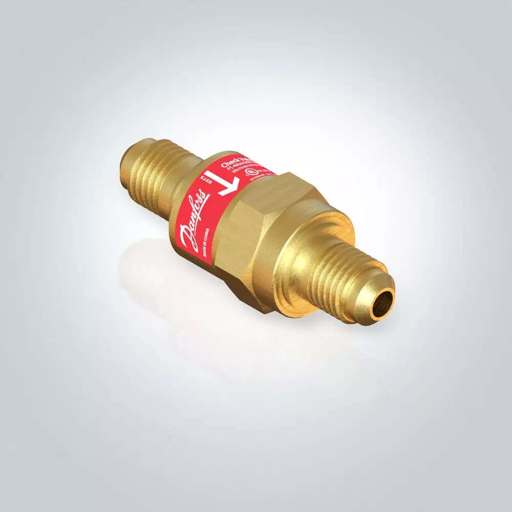 Danfoss Check Valve Straightway Flare Connection 6 mm Connection Size 46 bar, 020-1040