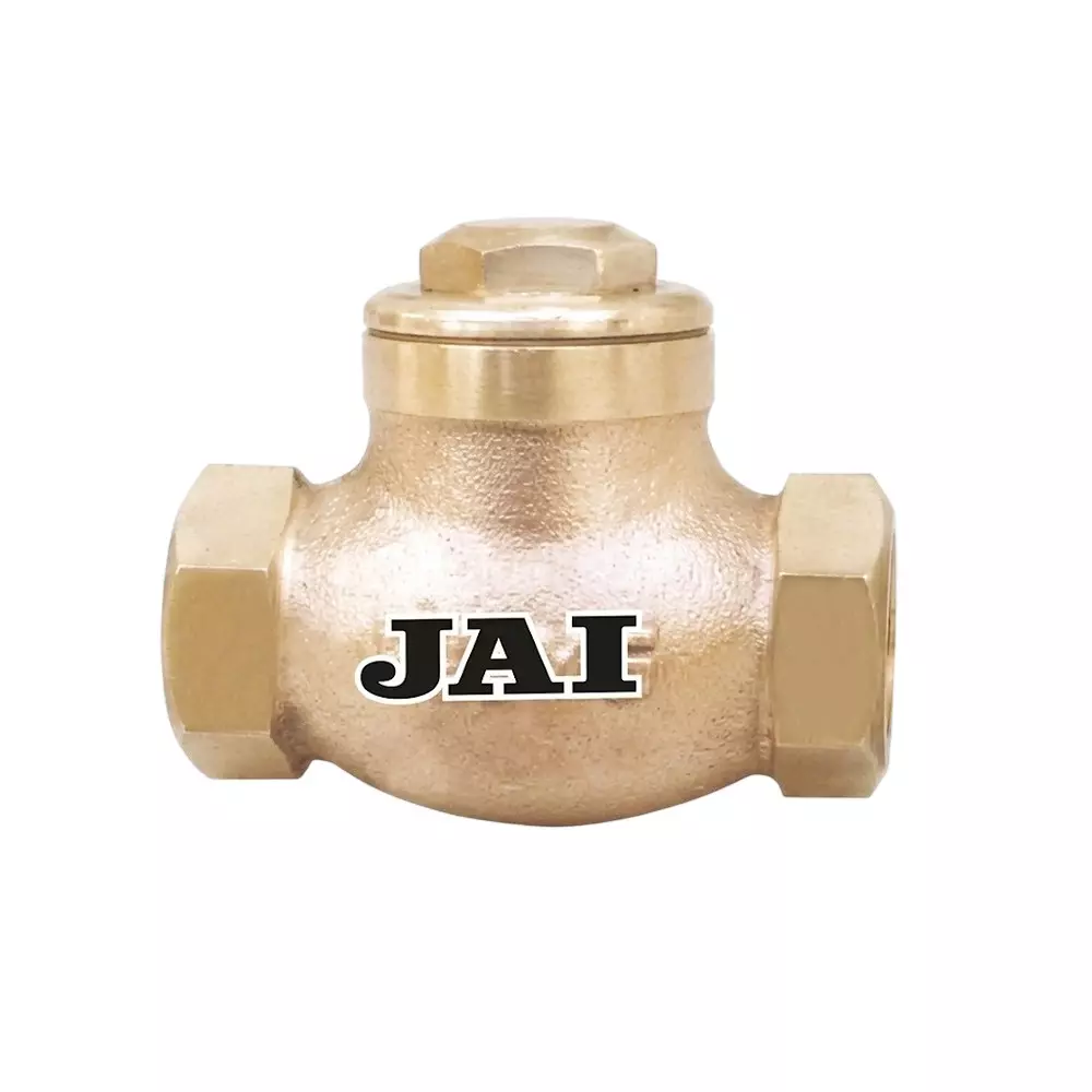 Jai Bronze Horizontal Check Valve No. 5 Heavy Pattern Screwed Female Ends Connection 100 mm Size