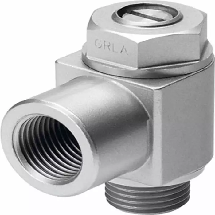 Festo Manual Supply Air One Way Flow Control Pneumatic Control Valve GRLZ Series, Metric M3, M3, GRLZ-M3