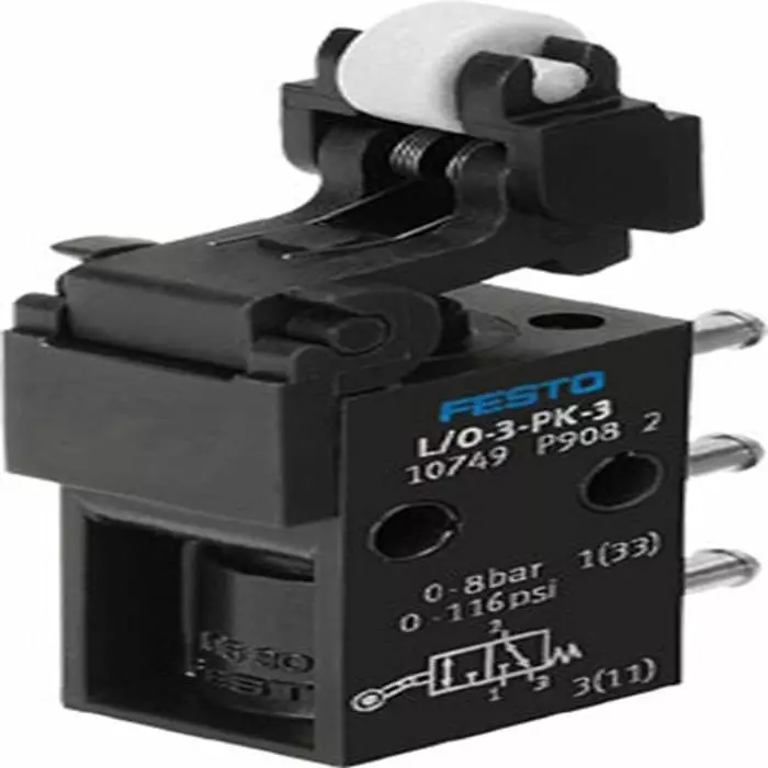 Festo Toggle Lever 3/2 Way, Monostable, Open/Closed Pneumatic Control Valve L/O Series, 2.5 mm, L/O-3-PK-3