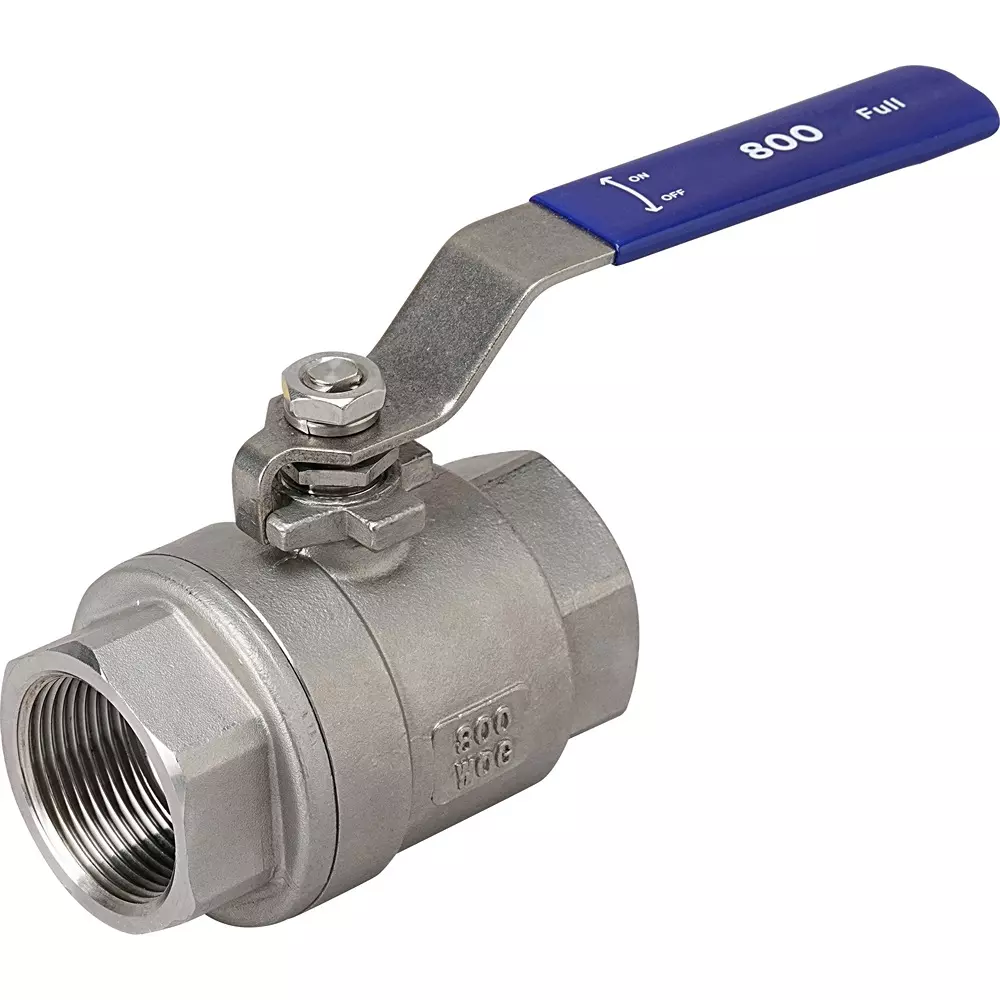 MonotaRO Ball Valve, Full Bore, Stainless Steel (SUS316), 800 Type, 48287270