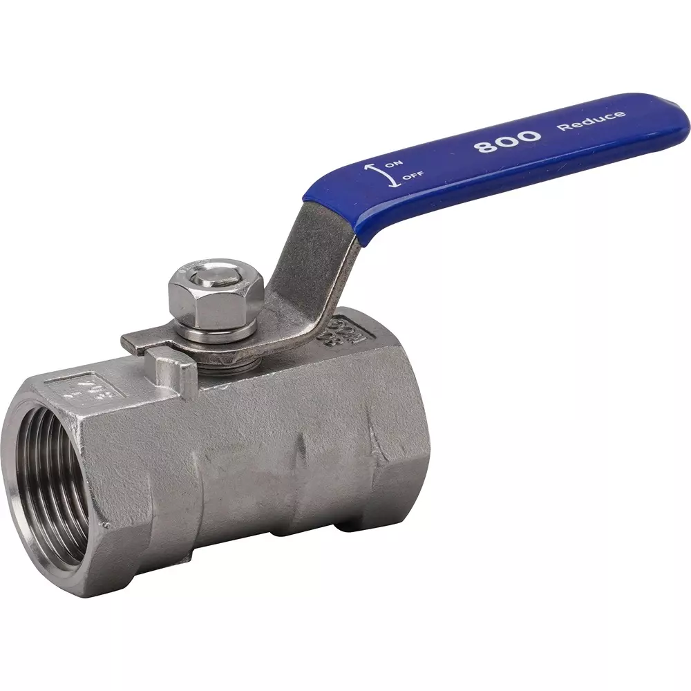 MonotaRO Ball Valve, Reduced Bore, Stainless Steel (SUS304), 800 Type, 48287340