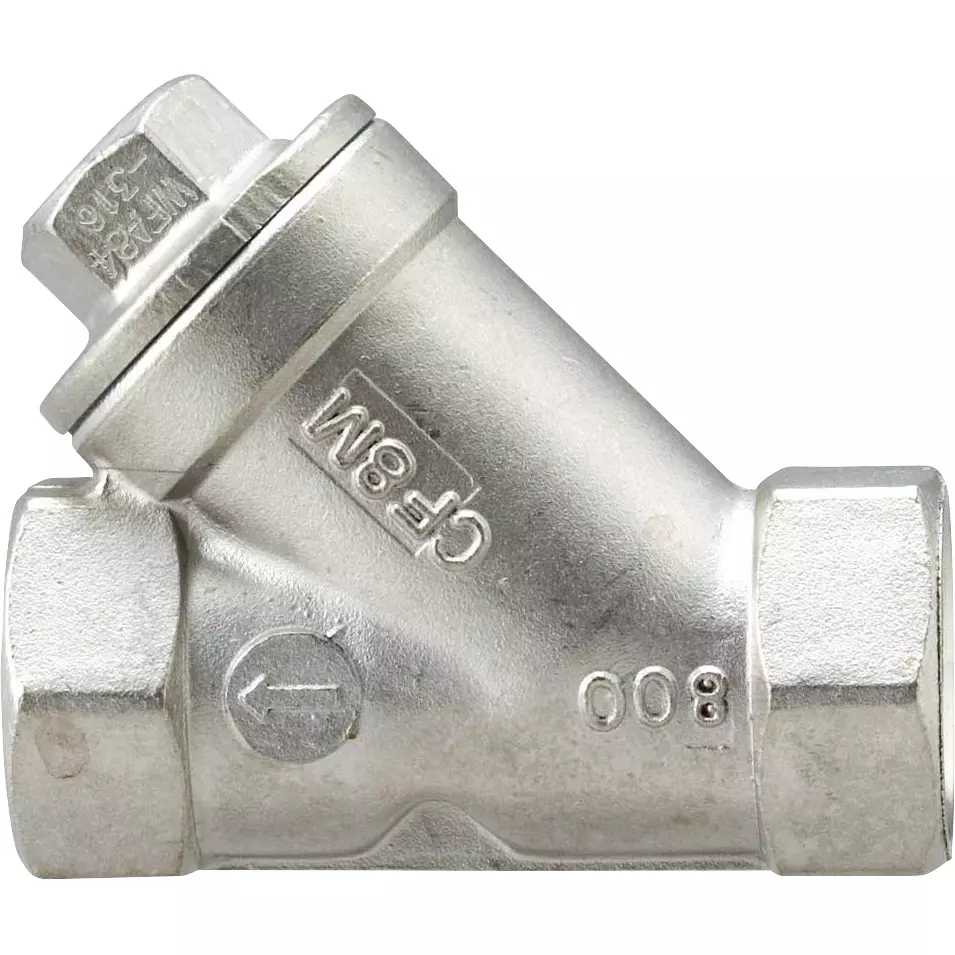 MonotaRO Y-Strainer Stainless Steel SUS316 20 mm Nominal Diameter, 46085