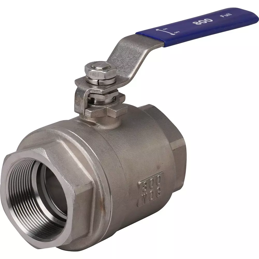 MonotaRO Ball Valve Full Bore Stainless Steel (SUS304) 800 Type, 35859978