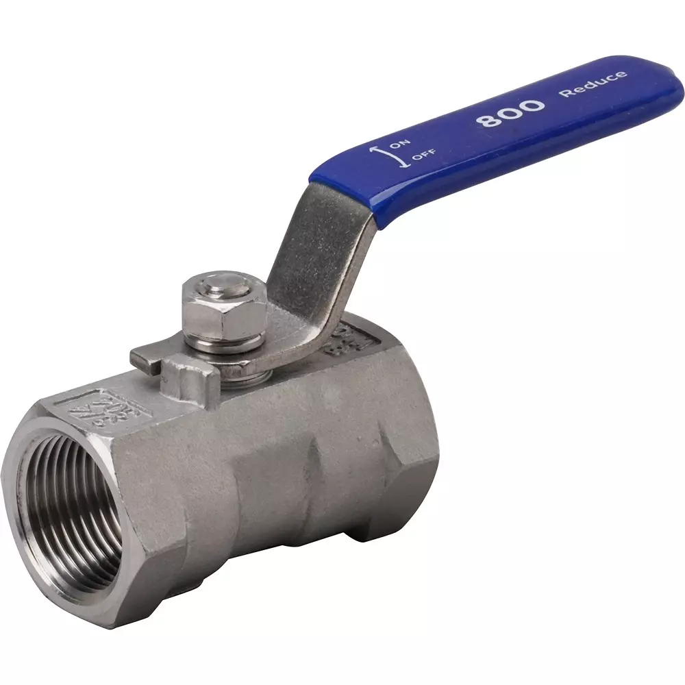 MonotaRO Ball Valve, Reduced Bore, Stainless Steel (SUS304), 800 Type, 48287324