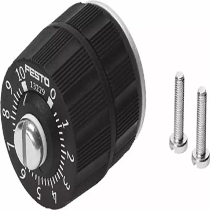 Festo Rotary Knob Flow Control Pneumatic Control Valve GRPO Series, 2.5 mm, GRPO-10-PK-3