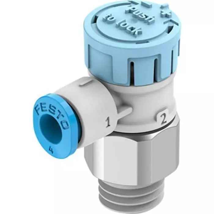 Festo Manual Pneumatic Relay Pneumatic Manual Control Valve VFOE Series, R 1/8, 1/8 inch, VFOE-LS-T-R18-Q4-F1A