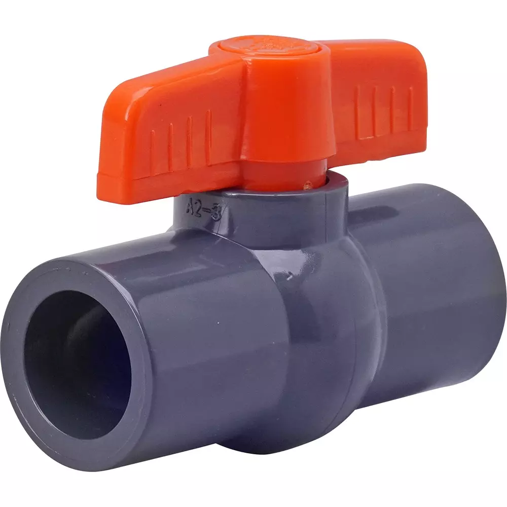MonotaRO PVC Ball Valve Adhesive Type 15 mm Nominal Diameter, 21416686