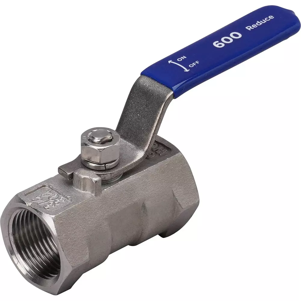 MonotaRO Ball Valve Reduced Bore Stainless Steel (SUS304) 600 Type, 20A